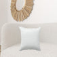 20" X 20" True White 100% Cotton Zippered Pillow