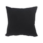 20" Black And Silver Cotton Throw Pillow