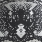 20" Black And Silver Cotton Throw Pillow