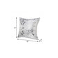 20" X 20" Black And Silver 100% Cotton Animal Print Zippered Pillow