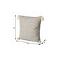 18" X 18" Navy And Ivory 100% Cotton Striped Zippered Pillow