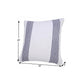 20" X 20" Black And White 100% Cotton Geometric Zippered Pillow