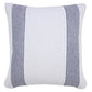 20" X 20" Black And White 100% Cotton Geometric Zippered Pillow