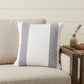 20" X 20" Black And White 100% Cotton Geometric Zippered Pillow