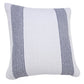 20" X 20" Black And White 100% Cotton Geometric Zippered Pillow