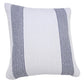 20" X 20" Black And White 100% Cotton Geometric Zippered Pillow