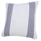 20" X 20" Black And White 100% Cotton Geometric Zippered Pillow