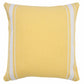 20" X 20" Green And White 100% Cotton Geometric Zippered Pillow