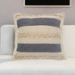 24" Denim Blue Jute Throw Pillow
