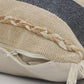 24" Denim Blue Jute Throw Pillow