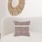 18" Pink and Ivory Throw Pillow
