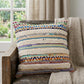 18" Blue and Red Throw Pillow
