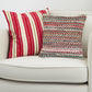18" Blue and Red Throw Pillow