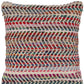18" Blue and Red Throw Pillow