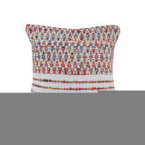 20" X 20" Red Green Blue Yellow Orange And Pink Polyester Geometric Zippered Pillow