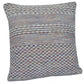 20" X 20" Ivory Red Green Blue Yellow And Orange 100% Cotton Geometric Zippered Pillow