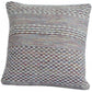 20" X 20" Ivory Red Green Blue Yellow And Orange 100% Cotton Geometric Zippered Pillow