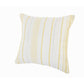 20" Yellow and White Throw Pillow