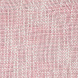 20" X 20" Pink Gray And White 100% Cotton Striped Zippered Pillow