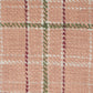 20" Pink And Yellow Cotton Plaid Throw Pillow with Fringe
