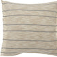 20" Taupe and Dusty Blue Jute Throw Pillow