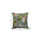20" X 20" Gray Salmon And Green 100% Cotton Animal Print Zippered Pillow