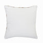 20" X 20" White And Tan 100% Cotton Geometric Zippered Pillow