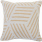 20" Black And White Cotton Geometric Throw Pillow