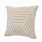 20" Black And White Cotton Geometric Throw Pillow