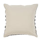 18" Black and Off White Throw Pillow