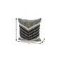 18" Black and Off White Throw Pillow