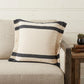 20" Blue and White Throw Pillow