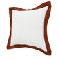 20" X 20" Light Yellow And White 100% Cotton Geometric Zippered Pillow