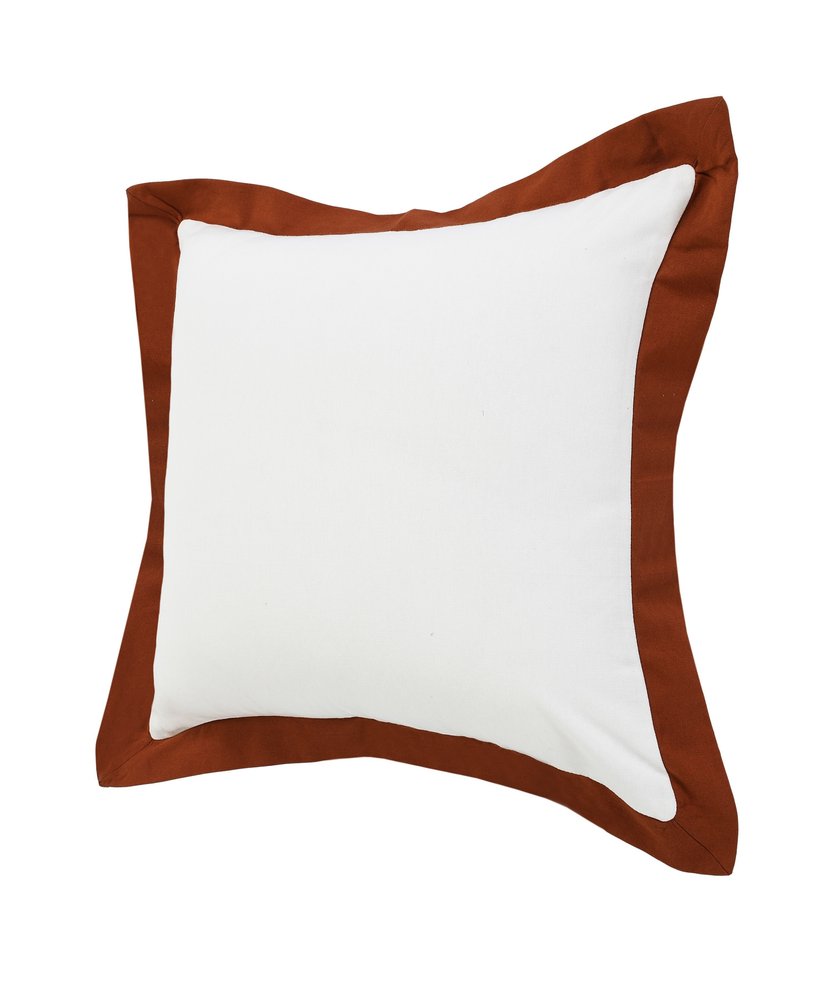 20" X 20" Light Yellow And White 100% Cotton Geometric Zippered Pillow