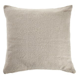 18" Cream Cotton Throw Pillow