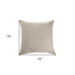 18" Cream Cotton Throw Pillow