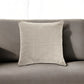 18" Cream Cotton Throw Pillow