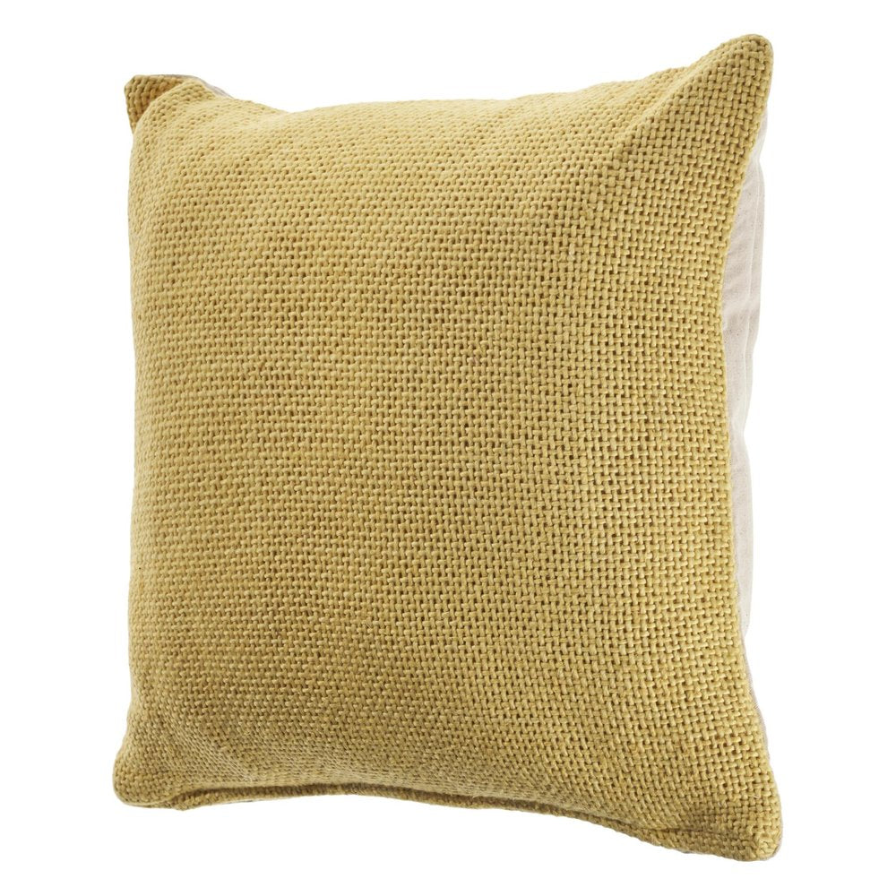 20" X 20" Frost Blue 100% Cotton Zippered Pillow