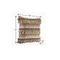 20" X 20" Beige And White Polyester Geometric Zippered Pillow