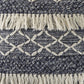 20" X 20" Beige And White Polyester Geometric Zippered Pillow