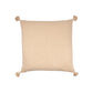 30" X 30" Beige And Cream 100% Cotton Chevron Zippered Pillow