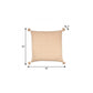30" X 30" Beige And Cream 100% Cotton Chevron Zippered Pillow