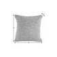 18" X 18" Navy And White 100% Cotton Geometric Zippered Pillow