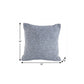 18" X 18" Navy And White 100% Cotton Geometric Zippered Pillow