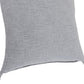 20" X 20" Jet Black 100% Cotton Zippered Pillow