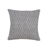 20" Blue Geometric Cotton Throw Pillow