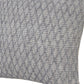 20" Blue Geometric Cotton Throw Pillow