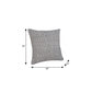 20" Blue Geometric Cotton Throw Pillow