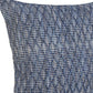 20" X 20" Gray 100% Cotton Geometric Zippered Pillow