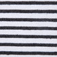 20" X 20" Black And White 100% Cotton Striped Zippered Pillow